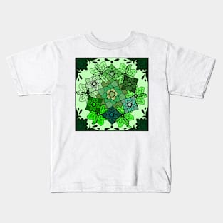 Floral Mandalas 394 (Style:2) Kids T-Shirt